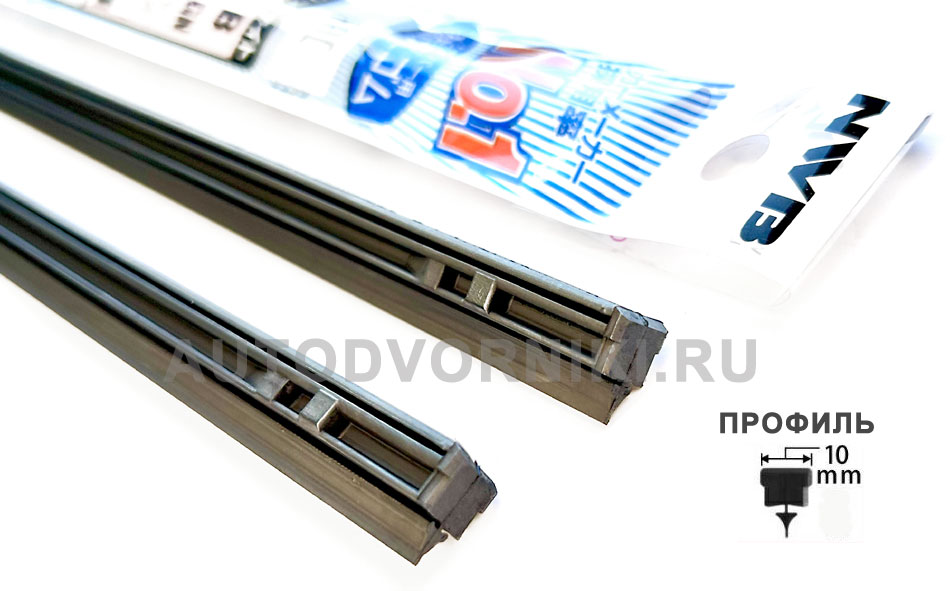 Комплект резинок NWB (65+45) см с профилем МИЦУБА (MITSUBA) 10 мм. Infinity QX Комплект резинок NWB (65+45) см с профилем МИЦУБА (MITSUBA) 10 мм. Infinity QX